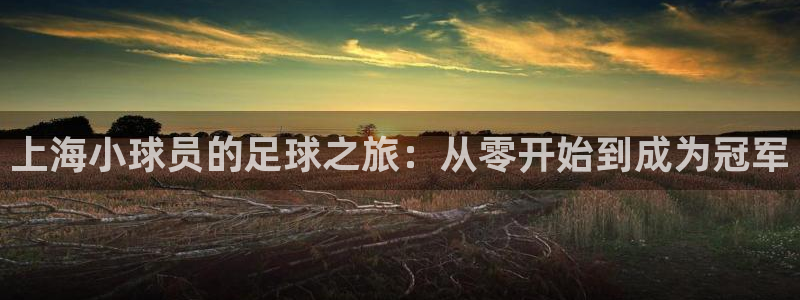  上海小球员的足球之旅：从零开始到成为冠军