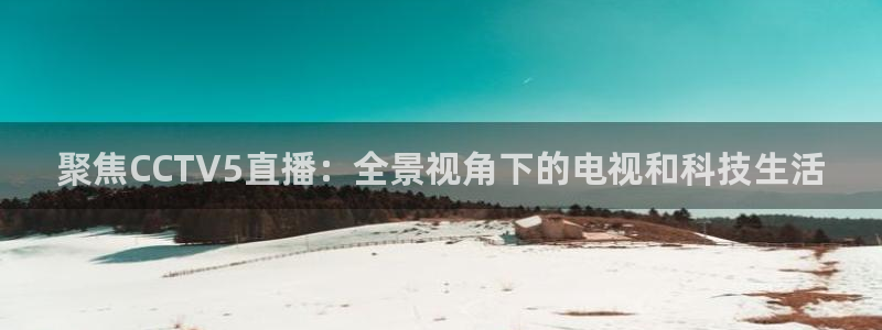 833直播体育免费观看：聚焦CCTV5直播：全景视角下的电视和科技生活